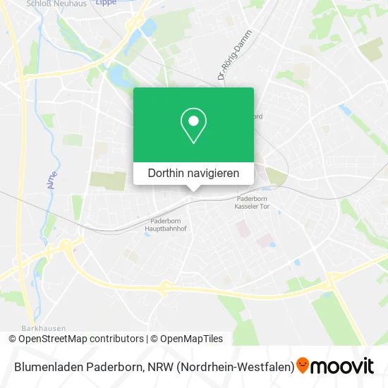 Blumenladen Paderborn Karte