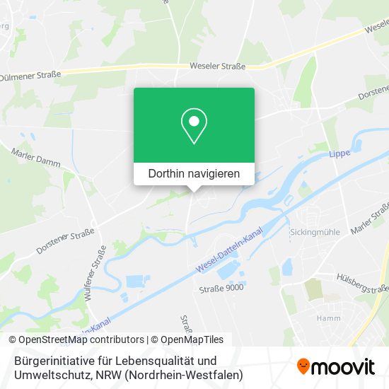 Bürgerinitiative für Lebensqualität und Umweltschutz Karte