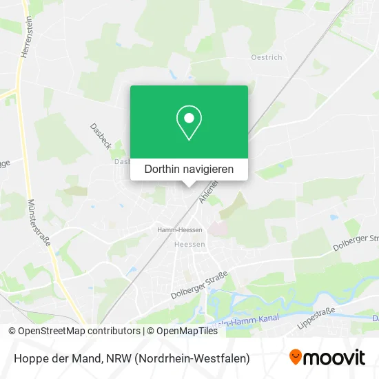 Hoppe der Mand Karte