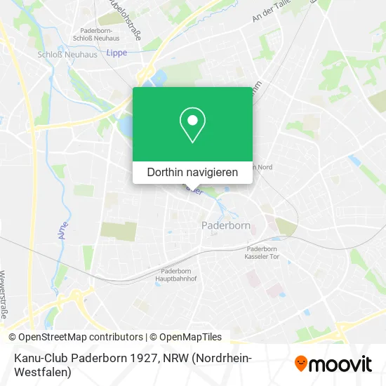 Kanu-Club Paderborn 1927 Karte