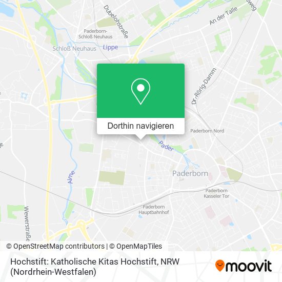 Hochstift: Katholische Kitas Hochstift Karte