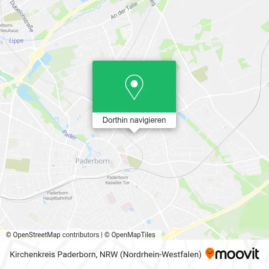 Kirchenkreis Paderborn Karte