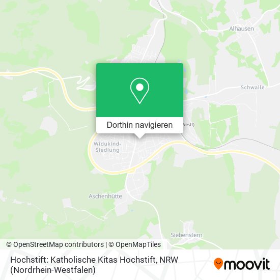 Hochstift: Katholische Kitas Hochstift Karte