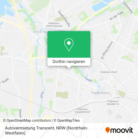 Autovermietung Transrent Karte