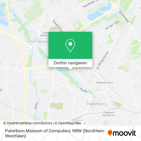 Paterborn Museum of Computers Karte