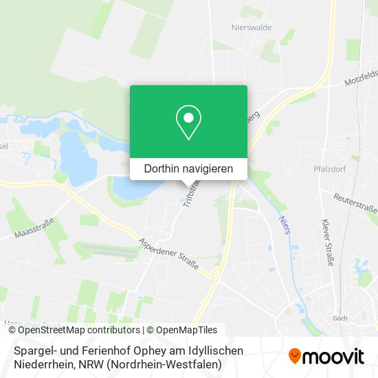 Spargel- und Ferienhof Ophey am Idyllischen Niederrhein Karte