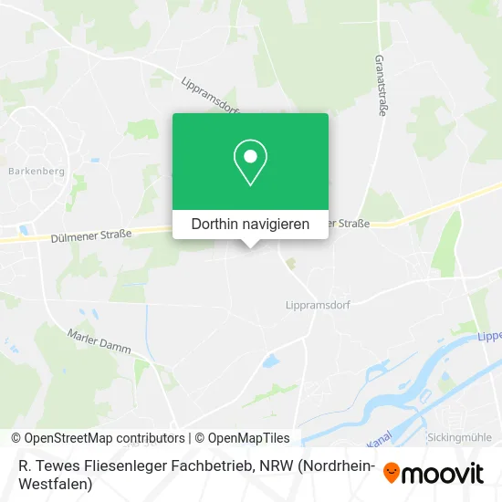 R. Tewes Fliesenleger Fachbetrieb Karte