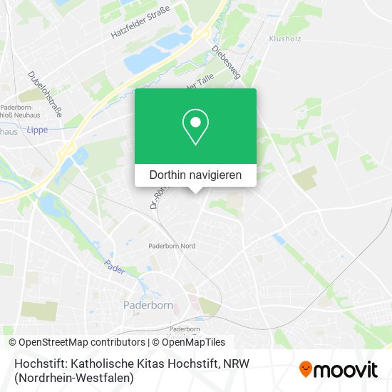 Hochstift: Katholische Kitas Hochstift Karte