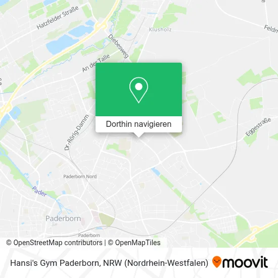 Hansi's Gym Paderborn Karte
