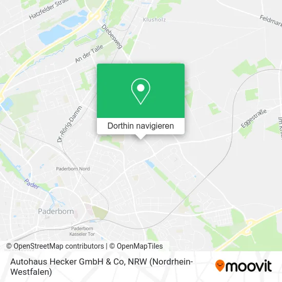 Autohaus Hecker GmbH & Co Karte