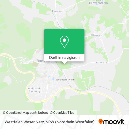 Westfalen Weser Netz Karte