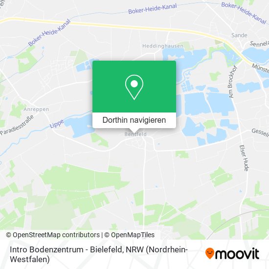 Intro Bodenzentrum - Bielefeld Karte