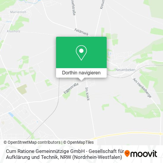 Cum Ratione Gemeinnützige GmbH - Gesellschaft für Aufklärung und Technik Karte