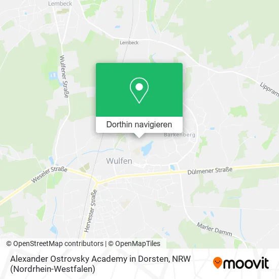 Alexander Ostrovsky Academy in Dorsten Karte