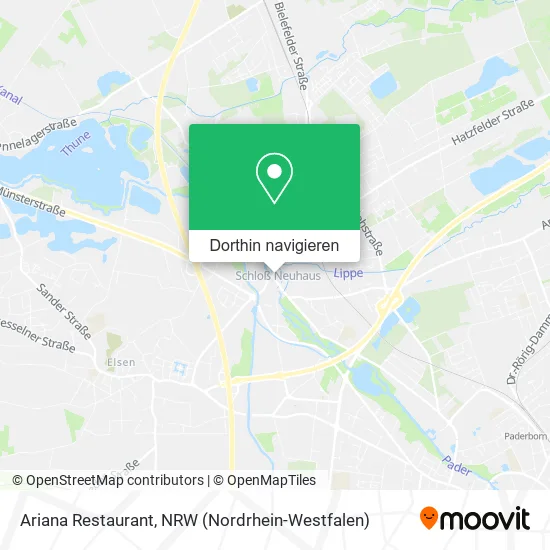 Ariana Restaurant Karte