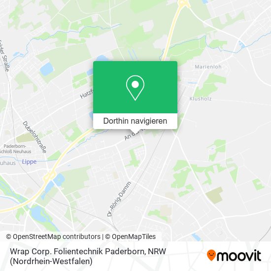 Wrap Corp. Folientechnik Paderborn Karte
