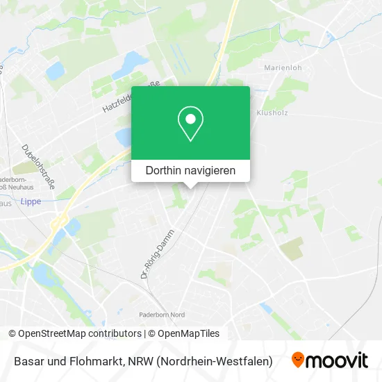 Basar und Flohmarkt Karte