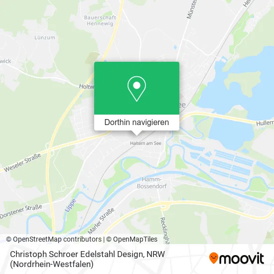 Christoph Schroer Edelstahl Design Karte