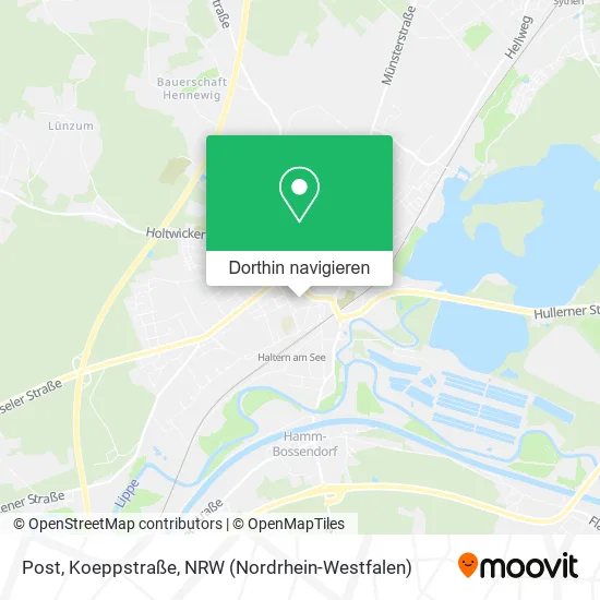 Post, Koeppstraße Karte