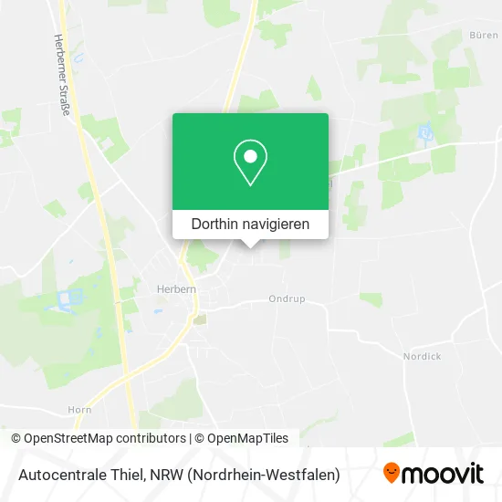 Autocentrale Thiel Karte