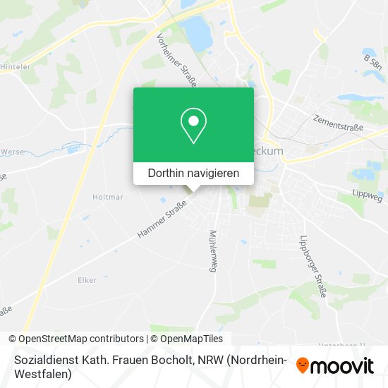 Sozialdienst Kath. Frauen Bocholt Karte