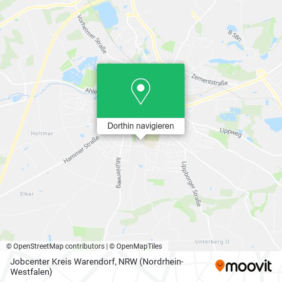 Jobcenter Kreis Warendorf Karte