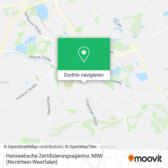 Hanseatische Zertifizierungsagentur Karte
