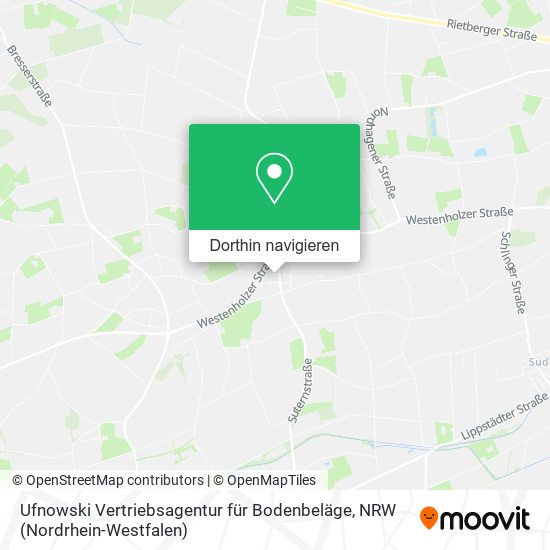 Ufnowski Vertriebsagentur für Bodenbeläge Karte