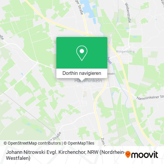 Johann Nitrowski Evgl. Kirchenchor Karte