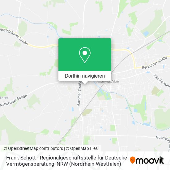 Frank Schott - Regionalgeschäftsstelle für Deutsche Vermögensberatung Karte