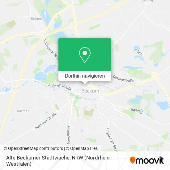 Alte Beckumer Stadtwache Karte