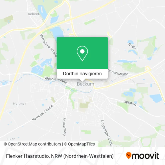 Flenker Haarstudio Karte