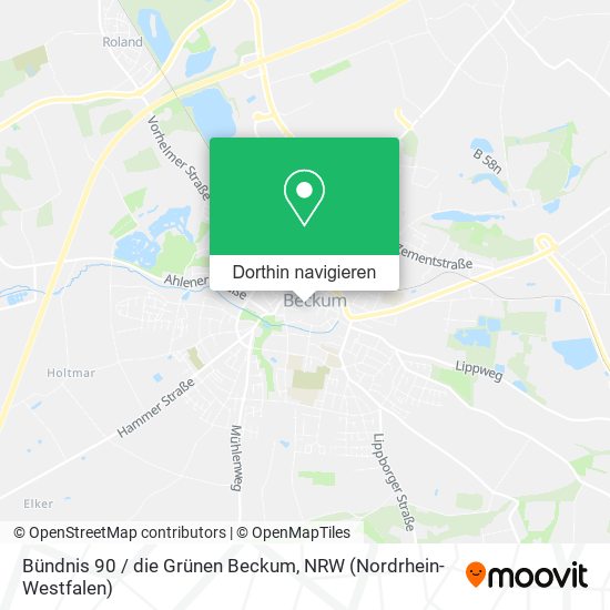 Bündnis 90 / die Grünen Beckum Karte