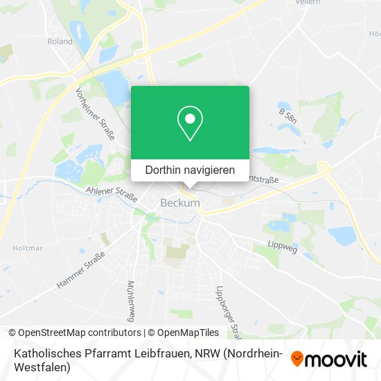 Katholisches Pfarramt Leibfrauen Karte