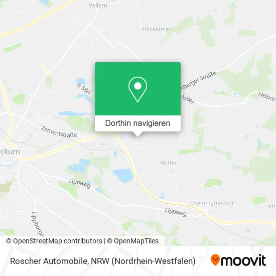 Roscher Automobile Karte