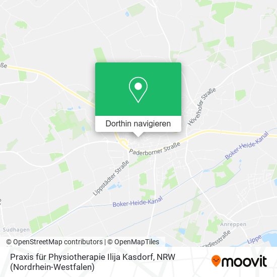 Praxis für Physiotherapie Ilija Kasdorf Karte