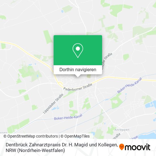 Dentbrück Zahnarztpraxis Dr. H. Magid und Kollegen Karte