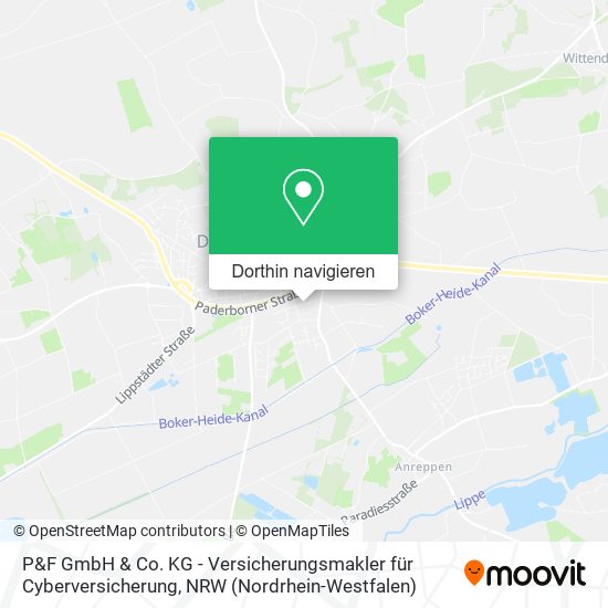 P&F GmbH & Co. KG - Versicherungsmakler für Cyberversicherung Karte