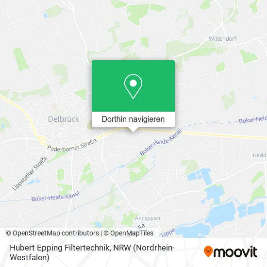 Hubert Epping Filtertechnik Karte