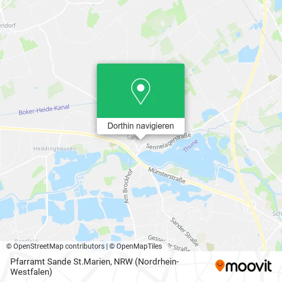 Pfarramt Sande St.Marien Karte