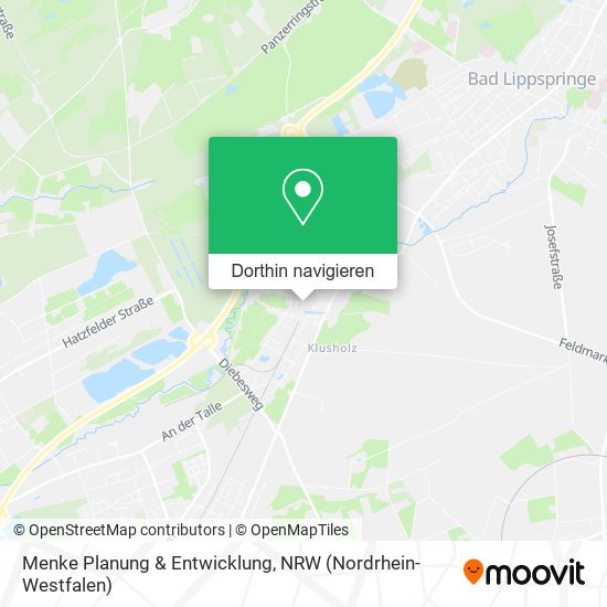 Menke Planung & Entwicklung Karte