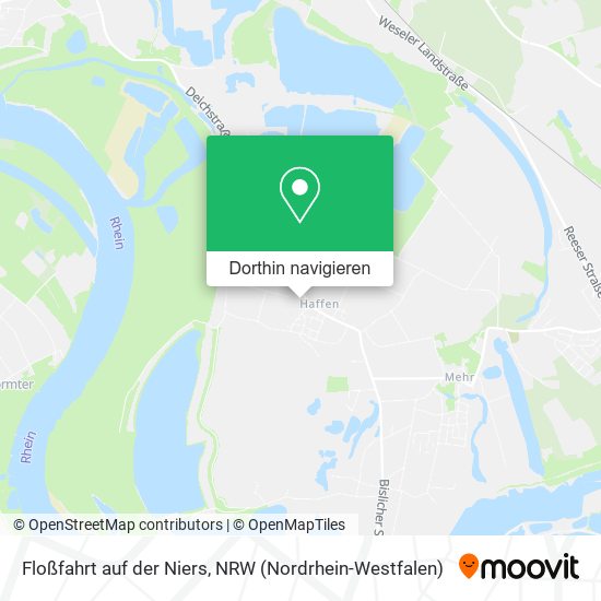 Floßfahrt auf der Niers Karte