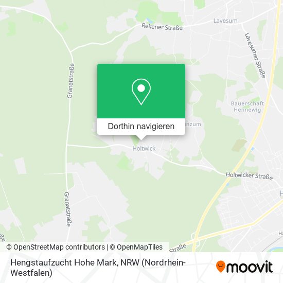 Hengstaufzucht Hohe Mark Karte