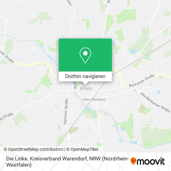 Die Linke. Kreisverband Warendorf Karte
