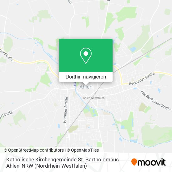 Katholische Kirchengemeinde St. Bartholomäus Ahlen Karte
