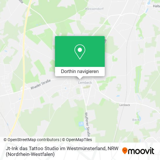 Jt-Ink das Tattoo Studio im Westmünsterland Karte