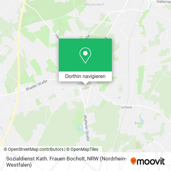 Sozialdienst Kath. Frauen Bocholt Karte