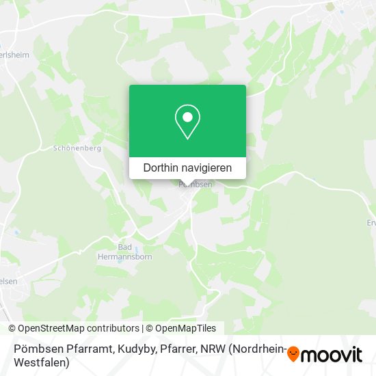 Pömbsen Pfarramt, Kudyby, Pfarrer Karte