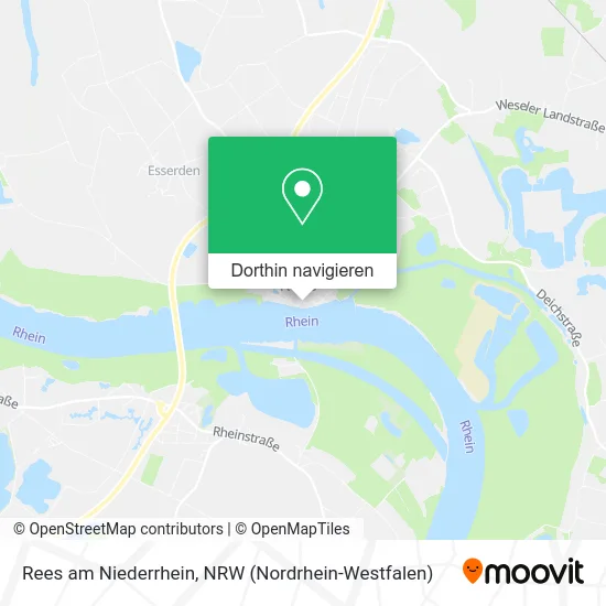 Rees am Niederrhein Karte