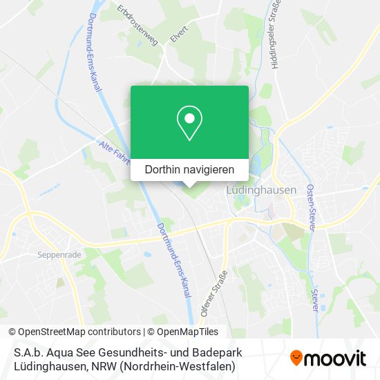 S.A.b. Aqua See Gesundheits- und Badepark Lüdinghausen Karte